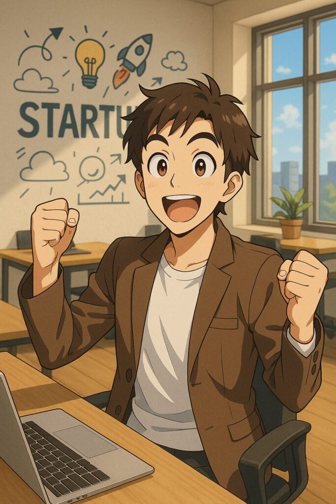 スタートアップで楽しい画像